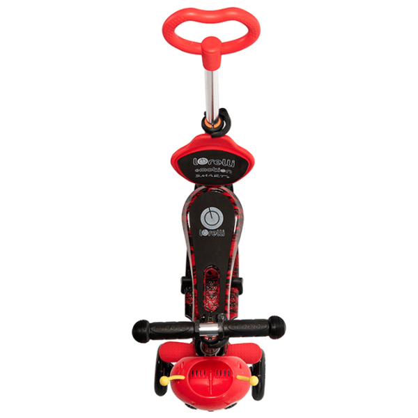 Trotinetă pentru copii cu trei roți Lorelli Smart Plus (10390020013) Red 3 ani, 20 kg, Din plastic cu silicon photo 4
