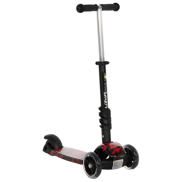 Trotinetă pentru copii cu trei roți Lorelli Smart Plus (10390020013) Red 3 ani, 20 kg, Din plastic cu silicon photo 6