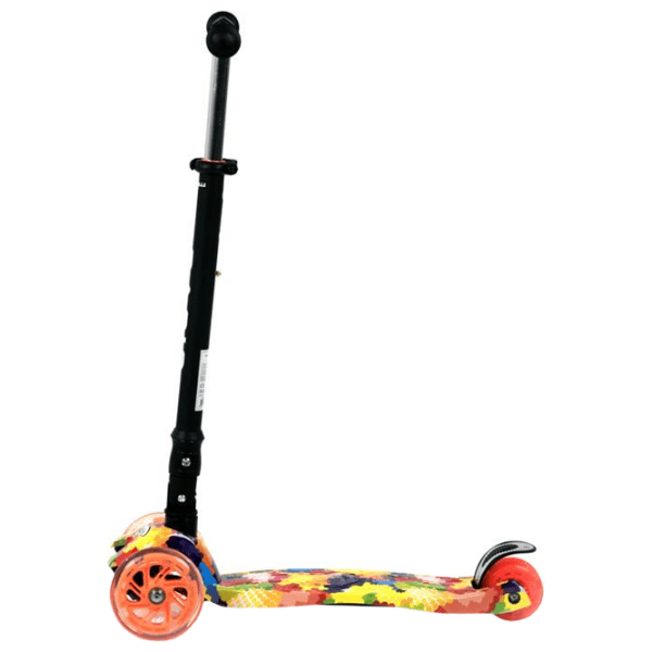 Trotinetă pentru copii cu trei roți Lorelli Rapid (10390040007) Yellow 5 ani, 50 kg, Din plastic cu silicon photo 2