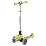 Детский трёхколёсный самокат Kikka Boo Leon (10638) Зелёный 3 года, 50 кг, Пластиковые с силиконом