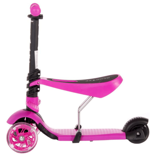 Trotinetă pentru copii cu trei roți Lorelli SMART (10390020004) Pink 3 ani, 20 kg, Din plastic cu silicon photo 2