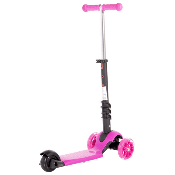 Trotinetă pentru copii cu trei roți Lorelli SMART (10390020004) Pink 3 ani, 20 kg, Din plastic cu silicon photo 3