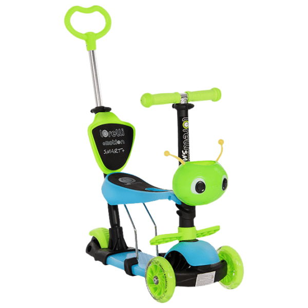Trotinetă pentru copii cu trei roți Lorelli Smart Plus (10390030006) Blue 3 ani, 20 kg, Din plastic cu silicon photo 1