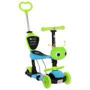 Детский трёхколёсный самокат Lorelli Smart Plus (10390030006) Синий 3 года, 20 кг, Пластиковые с силиконом