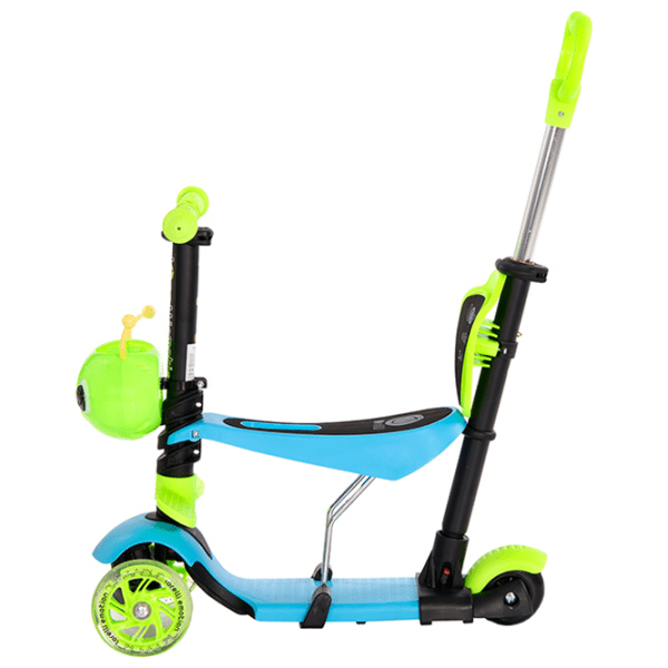 Trotinetă pentru copii cu trei roți Lorelli Smart Plus (10390030006) Blue 3 ani, 20 kg, Din plastic cu silicon photo 2