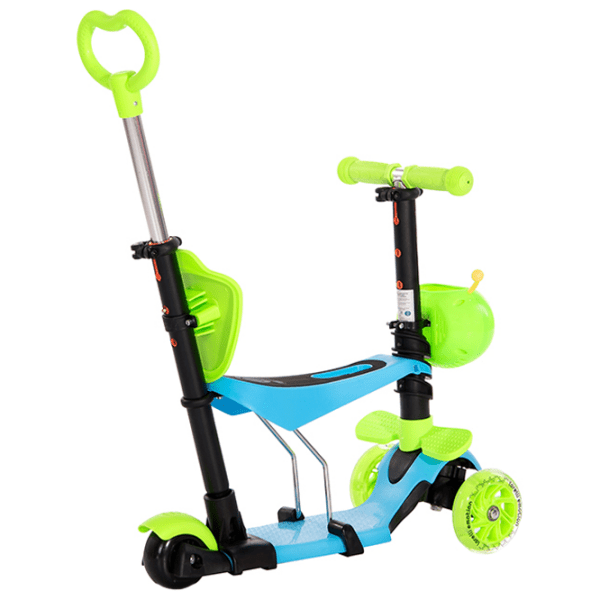 Trotinetă pentru copii cu trei roți Lorelli Smart Plus (10390030006) Blue 3 ani, 20 kg, Din plastic cu silicon photo 3
