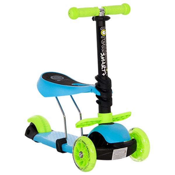 Trotinetă pentru copii cu trei roți Lorelli Smart Plus (10390030006) Blue 3 ani, 20 kg, Din plastic cu silicon photo 5