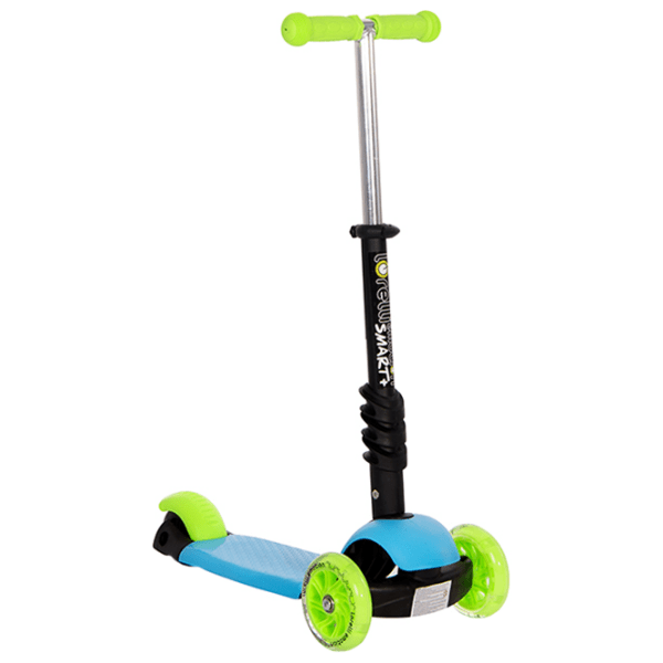 Trotinetă pentru copii cu trei roți Lorelli Smart Plus (10390030006) Blue 3 ani, 20 kg, Din plastic cu silicon photo 6
