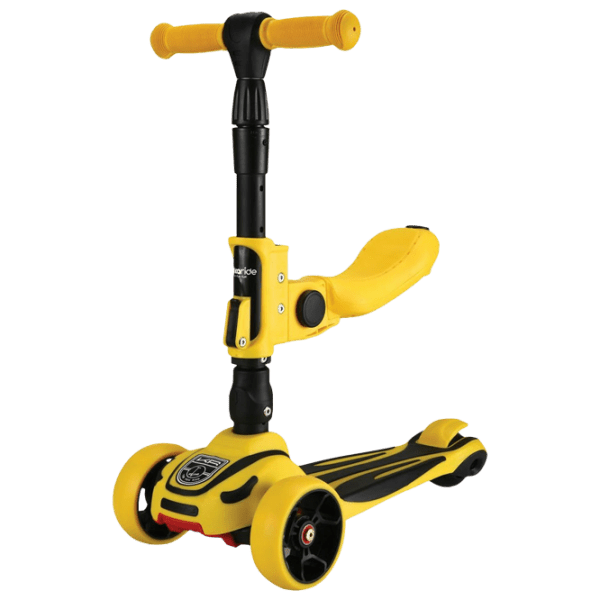 Детский трёхколёсный самокат Kikka Boo Roadster 3 in 1 2020 (10850) Желтый 18 месяцев, 25 кг, Пластиковые с силиконом photo 1