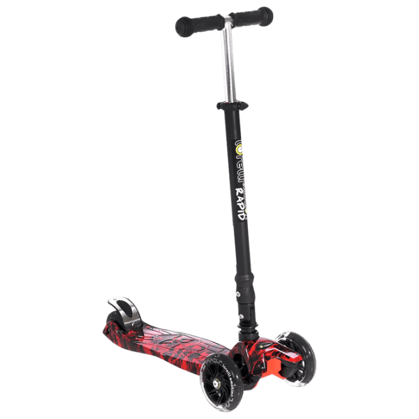 Trotinetă pentru copii cu trei roți Lorelli Rapid (10390040013) Red 5 ani, 50 kg, Din plastic cu silicon photo 1