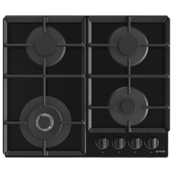 Газовая варочная панель Gorenje GTW 641 EB Черный Закаленное стекло, Решетка: Чугунная photo 1