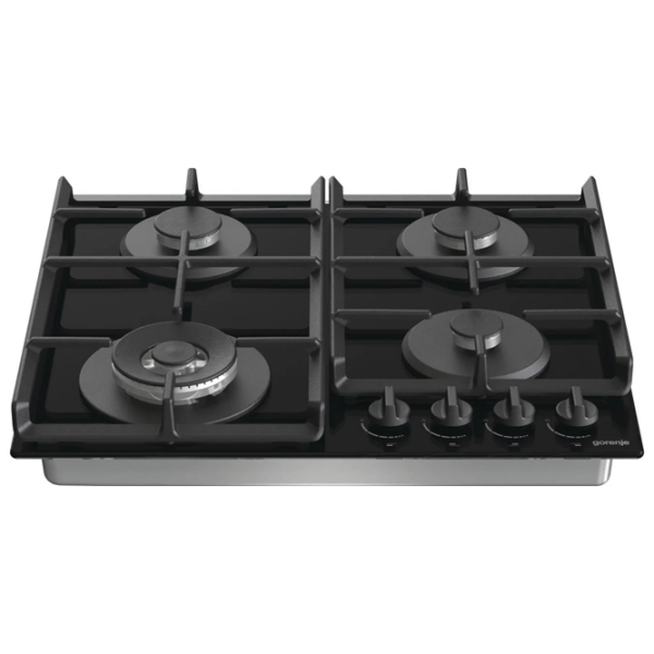Газовая варочная панель Gorenje GTW 641 EB Черный Закаленное стекло, Решетка: Чугунная photo 2