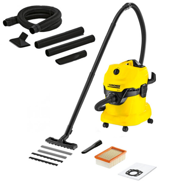 Aspirator industrial KARCHER WD 4 , Uscată, Colectarea lichidului, photo 2