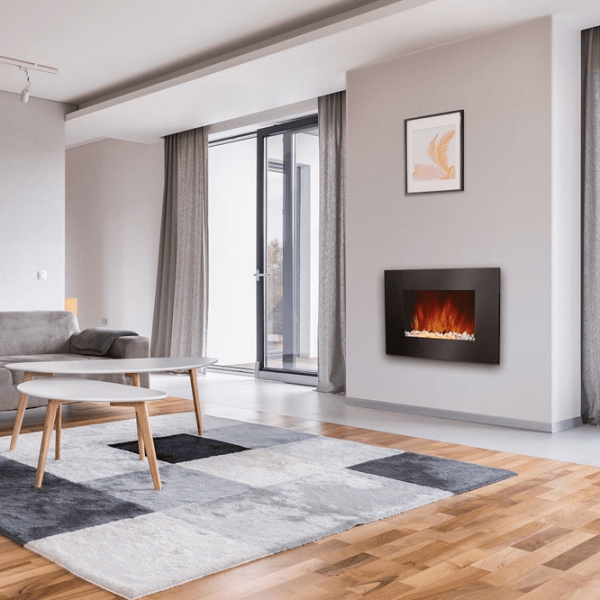 Șemineu electric Electrolux EFP/ W-1250ULS Black 2000 W, 25 m&sup2;, Electronic photo 5