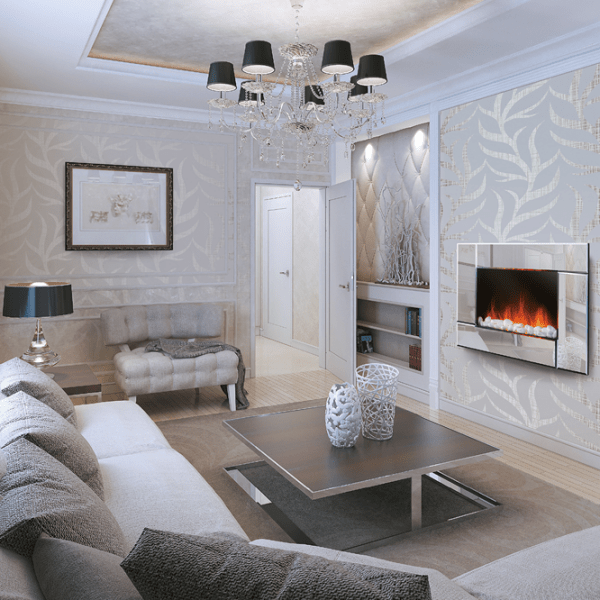 Электрокамин Electrolux EFP/ W-2000S Зеркальный 2000 Вт, 25 м&sup2;, Электронное photo 6