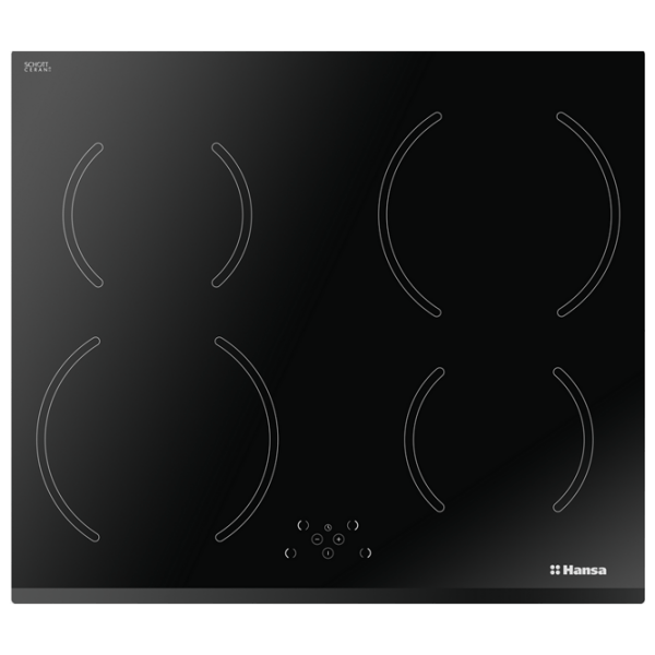 Plită încorporabilă cu inducție Hansa BHI68318 Black Vitroceramică, 7400 W photo 1