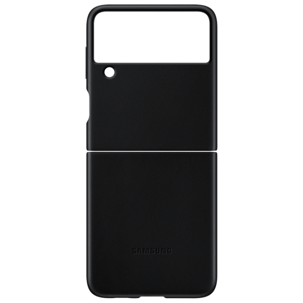 Husă pentru smartphone Samsung Galaxy Flip3 (EF-VF711LBEGRU) Black Samsung, Piele, Back photo 1