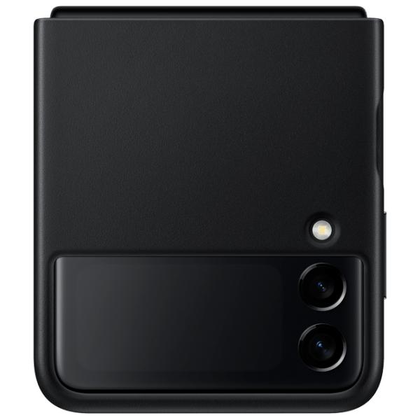 Husă pentru smartphone Samsung Galaxy Flip3 (EF-VF711LBEGRU) Black Samsung, Piele, Back photo 3