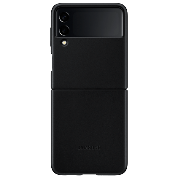 Husă pentru smartphone Samsung Galaxy Flip3 (EF-VF711LBEGRU) Black Samsung, Piele, Back photo 4