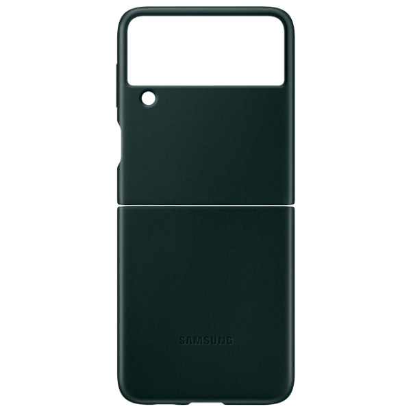 Husă pentru smartphone Samsung Galaxy Flip3 (EF-VF711LGEGRU) Green Samsung, Piele, Back photo 1