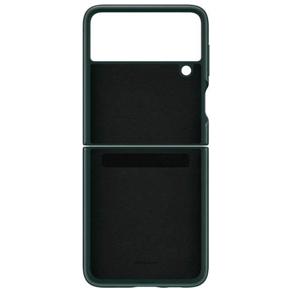 Husă pentru smartphone Samsung Galaxy Flip3 (EF-VF711LGEGRU) Green Samsung, Piele, Back photo 2