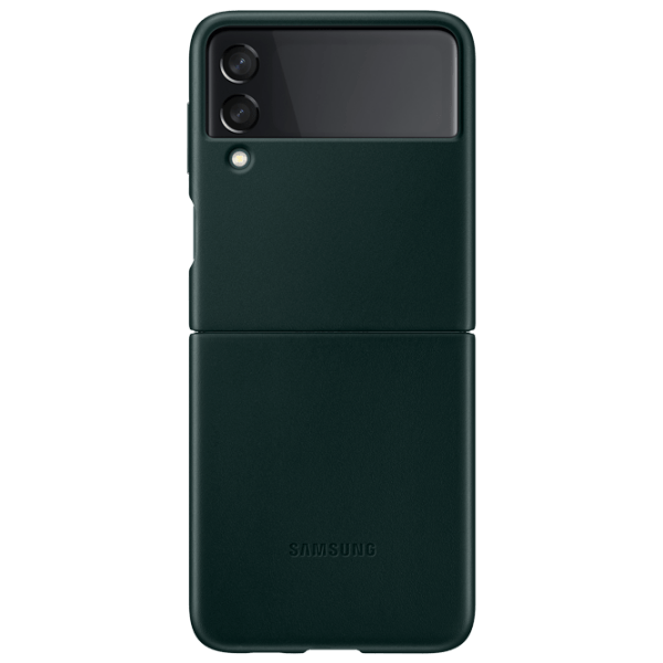 Husă pentru smartphone Samsung Galaxy Flip3 (EF-VF711LGEGRU) Green Samsung, Piele, Back photo 4