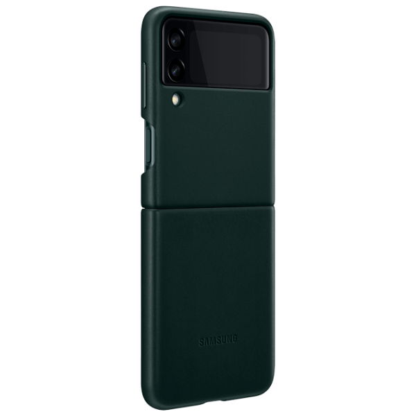 Husă pentru smartphone Samsung Galaxy Flip3 (EF-VF711LGEGRU) Green Samsung, Piele, Back photo 6