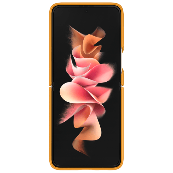 Husă pentru smartphone Samsung Galaxy Flip3 (EF-VF711LYEGRU) Mustard Brown Samsung, Piele, Back photo 5