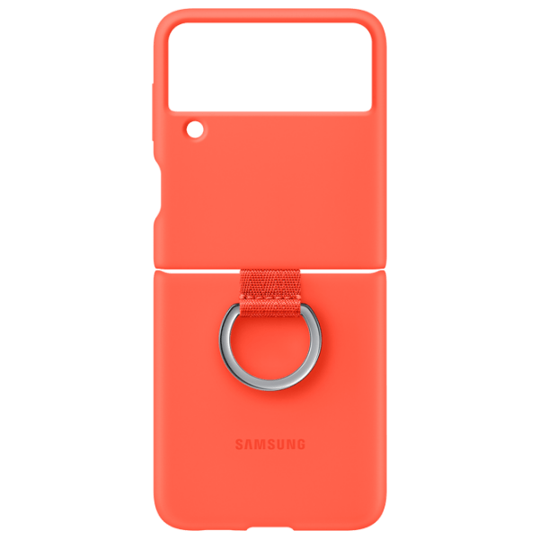 Husă pentru smartphone Samsung Galaxy Flip3 (EF-PF711) Coral Red Samsung, TPU, Back photo 1
