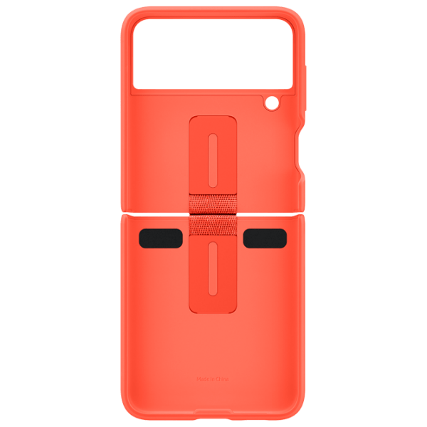 Husă pentru smartphone Samsung Galaxy Flip3 (EF-PF711) Coral Red Samsung, TPU, Back photo 2