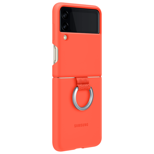 Husă pentru smartphone Samsung Galaxy Flip3 (EF-PF711) Coral Red Samsung, TPU, Back photo 6