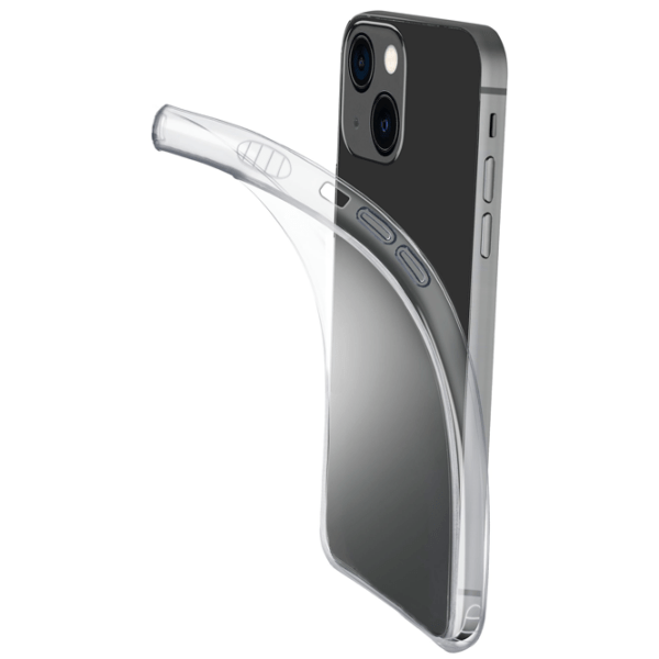Husă pentru smartphone Apple iPhone 13 (FINECIPH13T) Transparent Cellularline, Silicon, Back photo 2