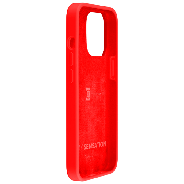 Husă pentru smartphone Apple iPhone 13 Pro (SENSATIONIPH13PROR) Red Cellularline, Silicon, Back photo 4