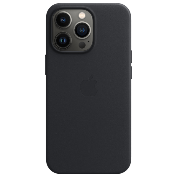 Husă pentru smartphone Apple iPhone 13 Pro Max (MM1R3ZM/ A) Midnight Black Apple, Piele, Back photo 1