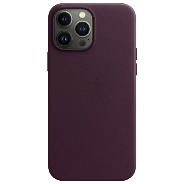 Husă pentru smartphone Apple iPhone 13 Pro Max (MM1M3ZM/ A) Dark Cherry Apple, Piele, Back photo 1