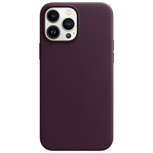 Husă pentru smartphone Apple iPhone 13 Pro Max (MM1M3ZM/ A) Dark Cherry Apple, Piele, Back photo 2