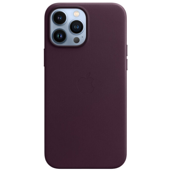 Husă pentru smartphone Apple iPhone 13 Pro Max (MM1M3ZM/ A) Dark Cherry Apple, Piele, Back photo 3