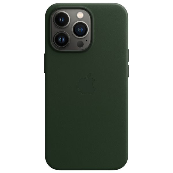 Husă pentru smartphone Apple iPhone 13 Pro Max (MM1Q3ZM/ A) Green Green Apple, Piele, Back photo 1