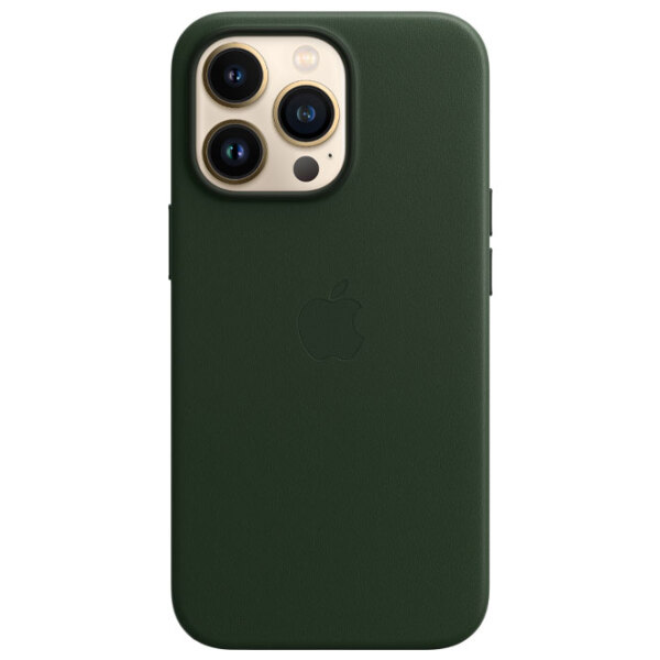 Husă pentru smartphone Apple iPhone 13 Pro Max (MM1Q3ZM/ A) Green Green Apple, Piele, Back photo 2