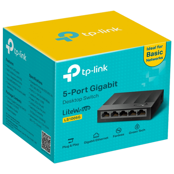 Switch TP-Link LS1005G LiteWave Black  photo 4