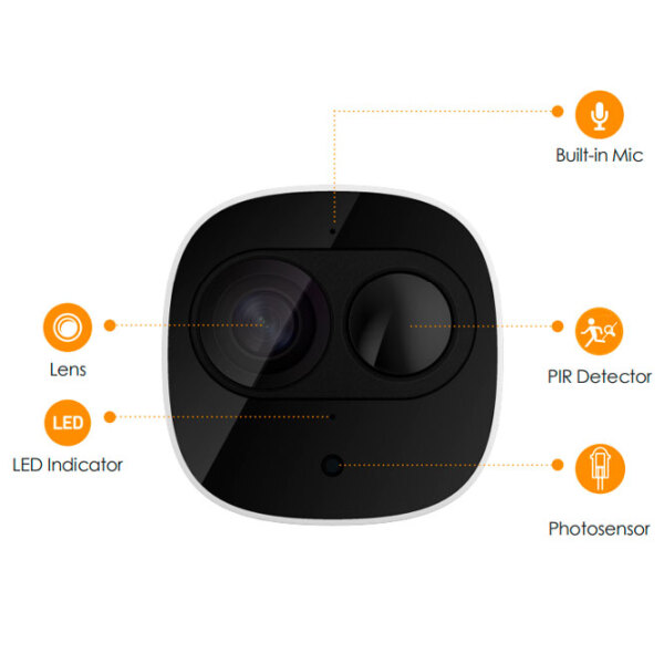 Cameră de supraveghere IMOU Cell Pro Kit 2.1 MP White 1920 x 1080 / Fără fir photo 4