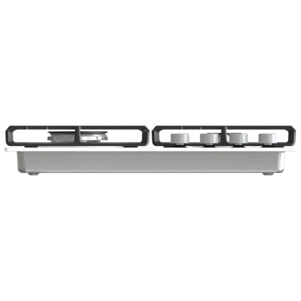 Plită încorporabilă pe gaz Gorenje GW 642 AXW White Oțel emailat, Gratare: Fontă photo 4
