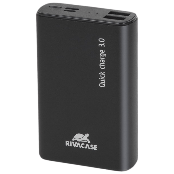 Power Bank 10000 мАч RivaCase VA1037 (18 Вт) Черный  photo 1