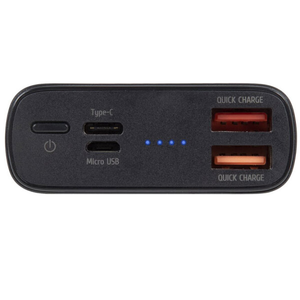Power Bank 10000 мАч RivaCase VA1037 (18 Вт) Черный  photo 3