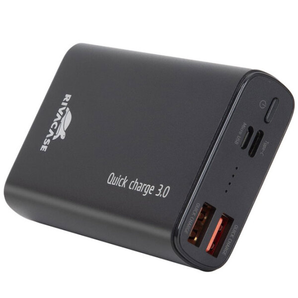 Power Bank 10000 мАч RivaCase VA1037 (18 Вт) Черный  photo 4