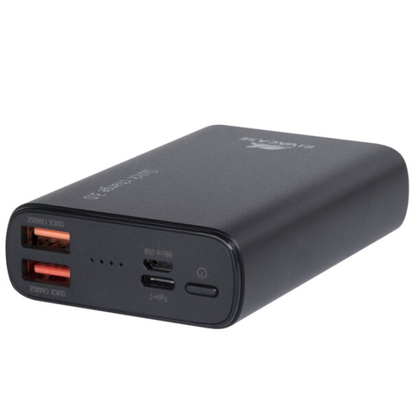 Power Bank 10000 мАч RivaCase VA1037 (18 Вт) Черный  photo 5