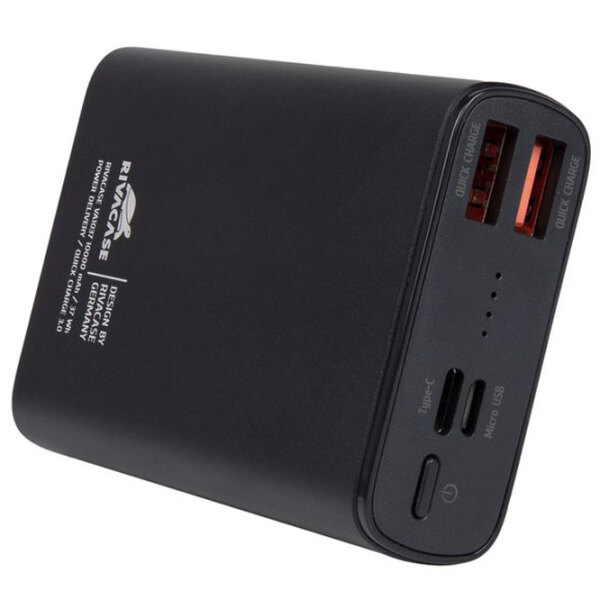 Power Bank 10000 мАч RivaCase VA1037 (18 Вт) Черный  photo 6