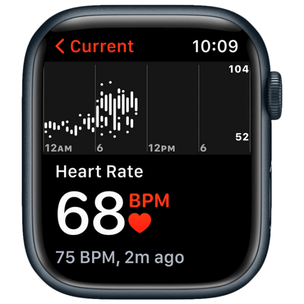 Ceas inteligent Apple Watch Series 7 (MKN53WB/ A) Midnight Black, Midnight Sport | 45 mm | Aluminiu/ Fluoroelastomer
| MKN53WB/ A photo 5