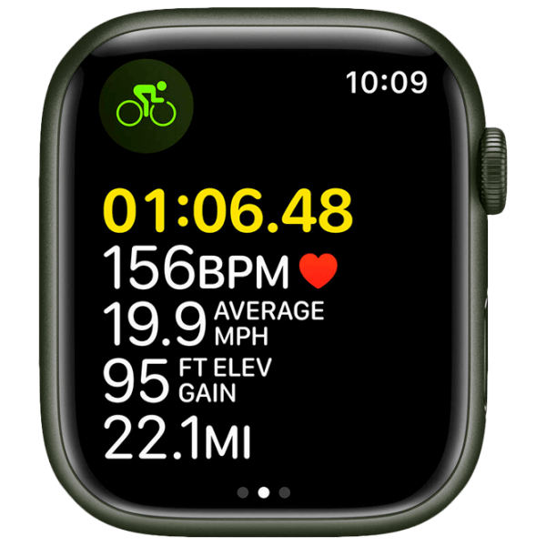 Ceas inteligent Apple Watch Series 7 (MKN73WB/ A) Green, Clover Sport | 45 mm | Aluminiu/ Fluoroelastomer
| MKN73WB/ A photo 3