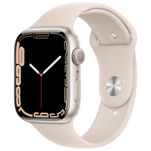 Ceas inteligent Apple Watch Series 7 (MKN63WB/ A) Starlight Khaki, Starlight Sport | 45 mm | Aluminiu/ Fluoroelastomer
| MKN63WB/ A photo 1